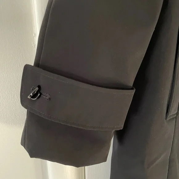 NWOT Calvin Klein Black Pea Coat - Picture 2 of 6